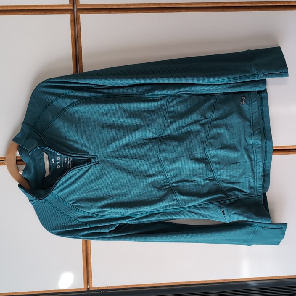 Oros Explorer Solarcore Quarter Zip Pullover M Tidewater Blue Teal